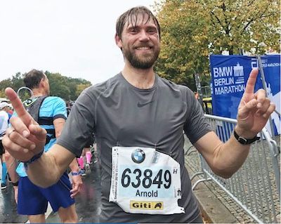 Arnold Multerer von OmniCert Umweltgutachter beim Berlin Marathon